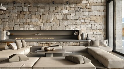 A chic living room with a luxury minimalist vibe