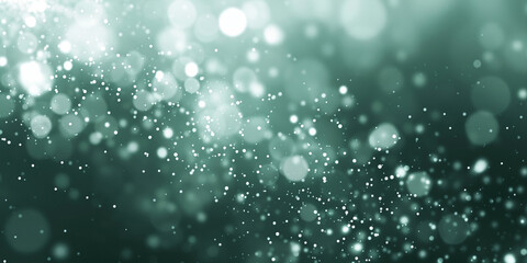 Fototapeta premium White green blurred gradient on dark grainy background glowing light