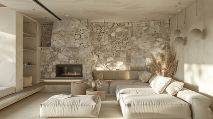 A chic living room with a luxury minimalist vibe