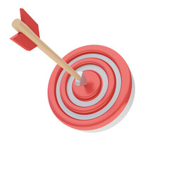 3d illustration of dart board business target concept.3d render.