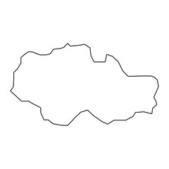 Obraz premium Poindimie commune map, administrative division of New Caledonia. Vector illustration.