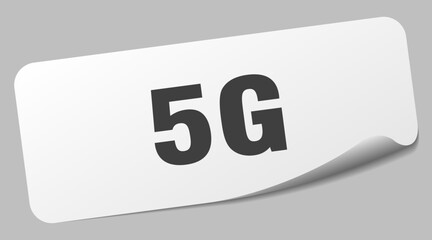 5g sticker. 5g label