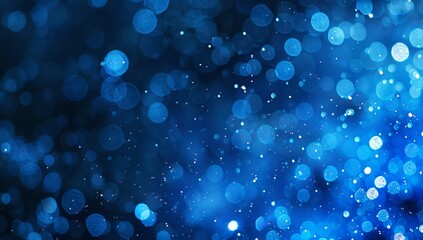 New Year, blue background with fireworks, copy space for text, wide banner design, golden and teal color palette, digital illustration.