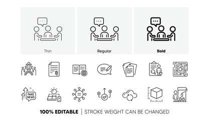 Painter, Internet book and Cloud sync line icons. Pack of Fake news, Message, Inspect icon. Package size, Solar panel, Ethics pictogram. Correct way, Documents, Maze. Attachment. Line icons. Vector