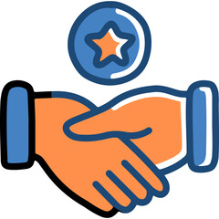 Handdrawn Partnership Illustration Design Vector