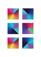 Fototapeta premium Vertical Vibrant gradient background vector. Abstract trendy modern design wallpaper for landing page, covers, Brochures, flyers, Presentations,Banners. Vector illustration.