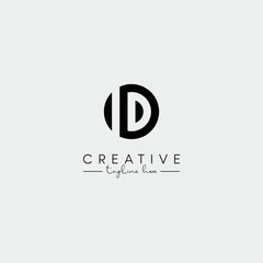 Abstract Stylish letter OD DO Logo Design Template. Modern And Creative Letter Logo.