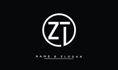 ZT, TZ, Z, T Abstract Letters Logo Monogram
