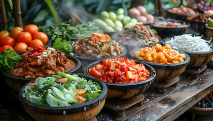 Obraz premium food background