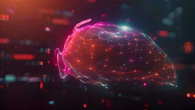 Human liver. Isolated with 3D hologram. Medical concept. new technology