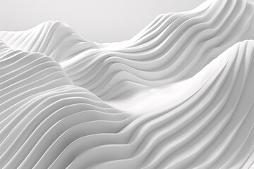 a white wavy surface with a white background