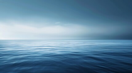 Fototapeta premium Serene Blue Gradient Background for Relaxation and Meditation