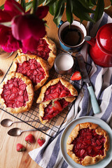 galette with strawberry