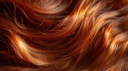 orange reflective hair texture