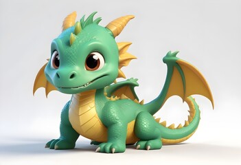 Fototapeta premium animal colorful dragon dragon model cute
