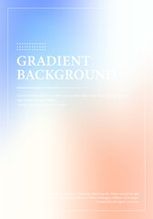 Blue and Orange Color Fusion: An Ethereal Gradient Background for Serene Designs