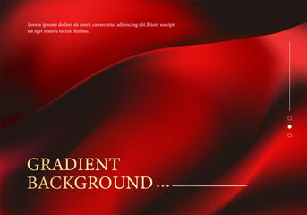 A luxurious and soft fabric-textured design with a gradient background of red and black