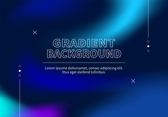A gradient background of deep blue and purple, with a cosmic style design