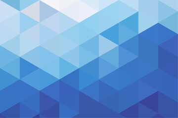 Obraz premium Gradient mosaic blue background. Geometric abstract pixel background.