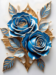 blue roses