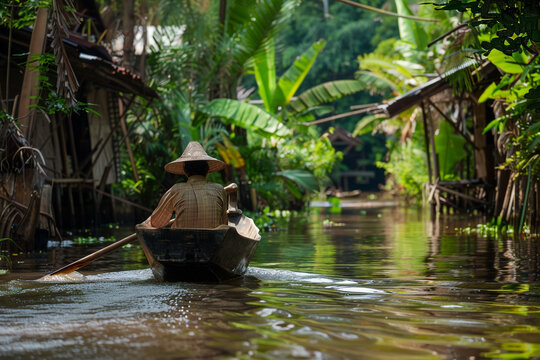 the little amazon in pang-nga in Sang Nae Canal thailand 