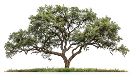 Fototapeta premium Tree isolated on white background oak