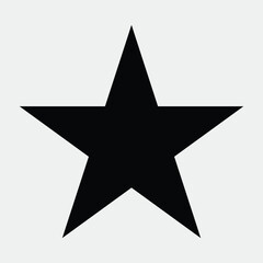 Obraz premium black star icon isolated vector image