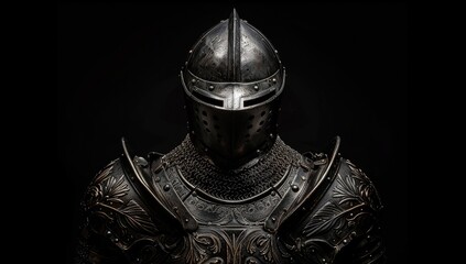 Imposing Medieval Knight in Full Armor