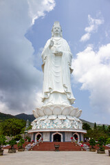 The Large Bodhisattva Statue At Linh Ung Pagoda In Da Nang, Vietnam.