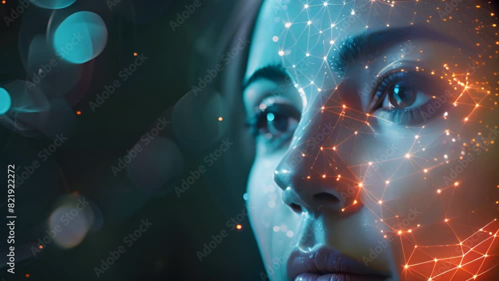 Poster facial recognition system with facial recognition interface and 3d scanning.