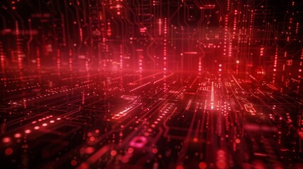 Obraz premium Digital background ideal for technology, neural networks, AI, data transmission, encryption, digital art, visual representations, scientific research.