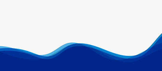 Abstract transparent blue wave presentation background