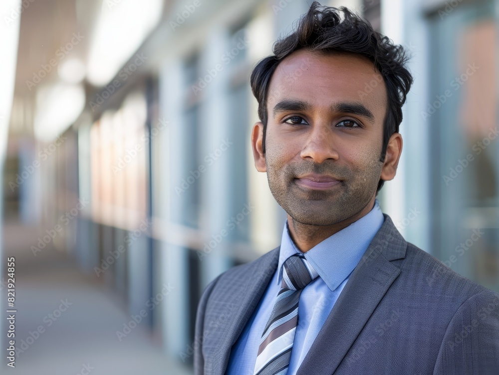 Poster Confident businessman in a suit