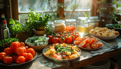 Fototapeta premium food background