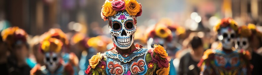 Calaveras Catrinas, or elegantKu Lou s, are a satirical representation of death, often used in Mexican art.