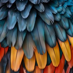 Obraz premium Vibrant Feather Texture