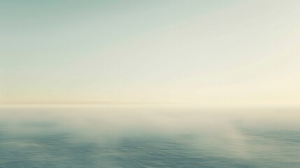 Obraz premium Serene Ocean Horizon at Dawn - Tranquil Sea and Sky Background
