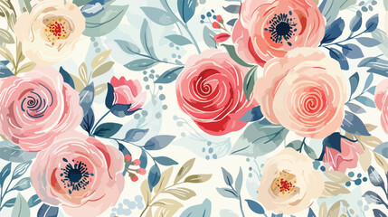 Seamless background vintage floral texture pattern