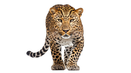 Stealthy Leopard Stance On Transparent Background