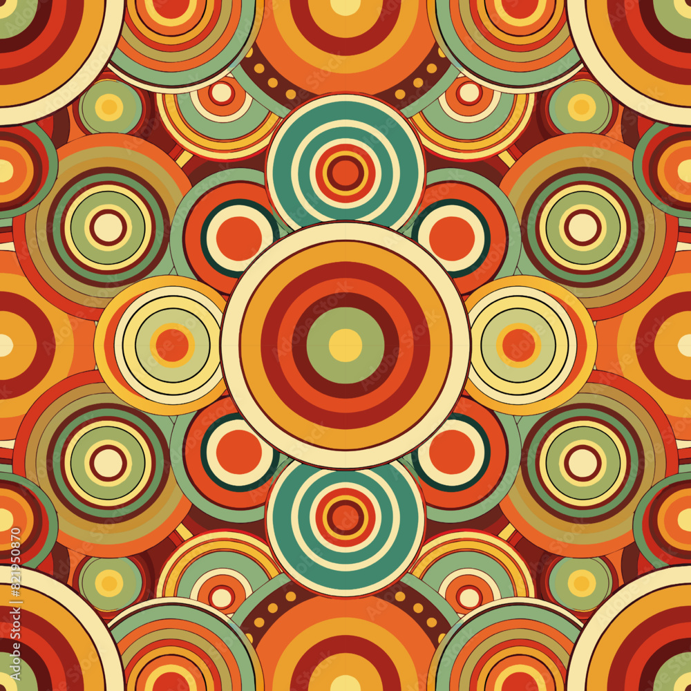 Poster seamless background pattern. abstract circles pattern. vector illustration.