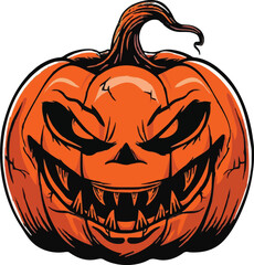Halloween pumkin icon. vector illustration.