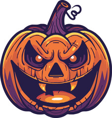 Halloween pumkin icon. vector illustration.