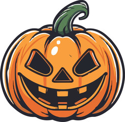 Halloween pumkin icon. vector illustration.