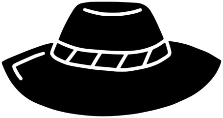 sun illustration summer silhouette cap logo hat icon fashion outline beach head accessory clothing wear style straw vintage holiday shape vacation retro protection for vector graphic background