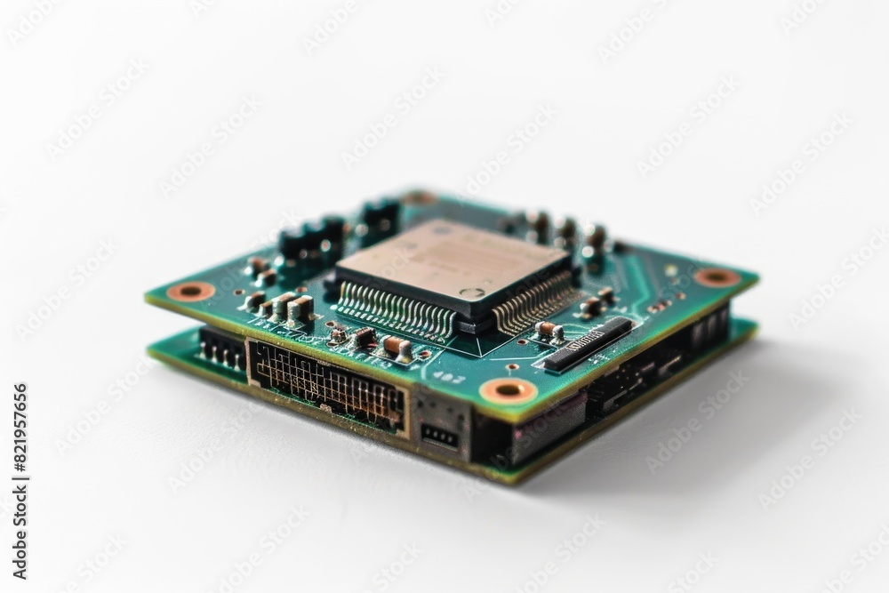 Poster detailed close up of a small electronic device. perfect for technology concepts