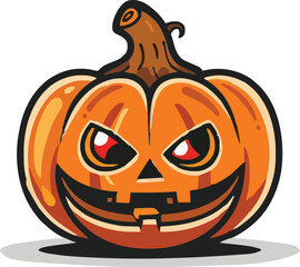 Halloween pumkin icon. vector illustration.
