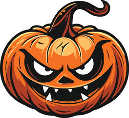 Halloween pumkin icon. vector illustration.