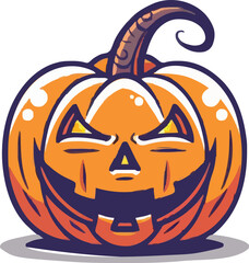 Halloween pumkin icon. vector illustration.