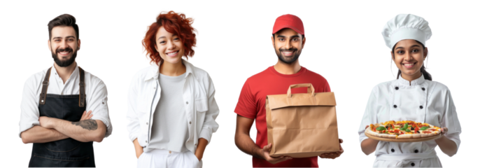 Smile happy png element set on transparent background