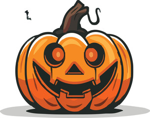 Halloween pumkin icon. vector illustration.